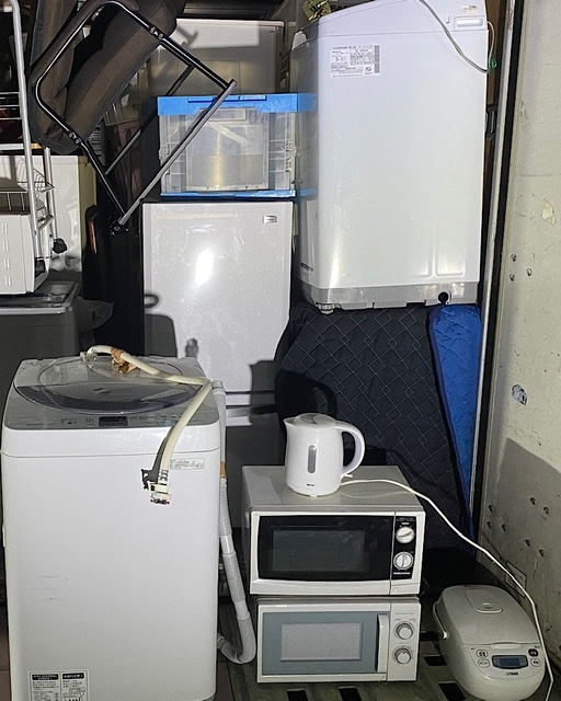 石巻市の社員寮で使用していた家電の出張買取をしました。