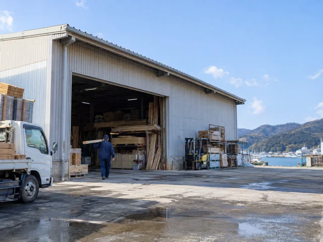 石巻市の工務店の倉庫外観イメージ