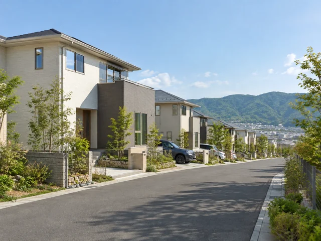 利府町の住宅団地の外観イメージ