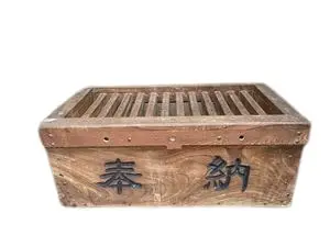 東松島市でかなり重厚な造りのお賽銭箱を出張買取しました。